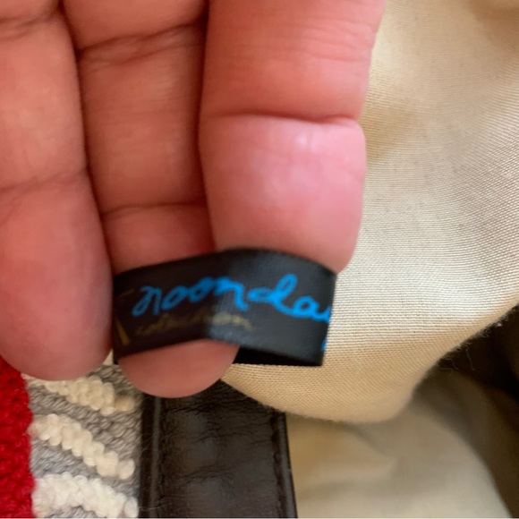 Noonday Collection Southwestern Embroidered Cotton Leather Trim Weekende… - Picture 9 of 9